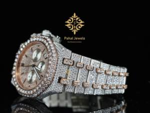 นาฬิกาหรูคุณภาพสูงสไตล์ฮิปฮอป ประดับเพชรโมอิสซาไนต์ VVS ระดับพรีเมียม สำหรับผู้ชาย สายนาฬิกาแบบกลไกพร้อมตัวล็อคแบบซิร์คอน - Product Image 3