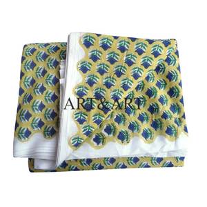 Tela de Algodón Estampada a Mano con Diseño Indio de Jaipur para Ropa de Mujer, Textiles para el Hogar, Accesorios y Bolsos ART&ART High - Product Image 5