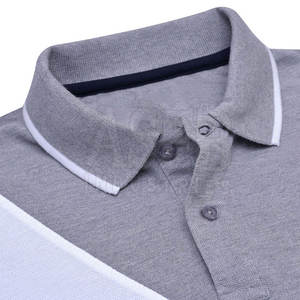 T-shirt polo de couleur unie pour hommes adultes grande taille T-shirt polo pour hommes vêtements d'été T-shirts polo - Product Image 4