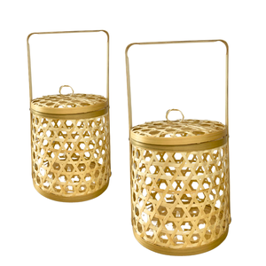 Decorative BAMBOO <b>GIFT</b> <b>BASKET</b> Ideal for Weddings Festivals Home Decor Flower <b>Basket</b> <b>Basket</b> for <b>Gift</b> Packing - Product Image 1