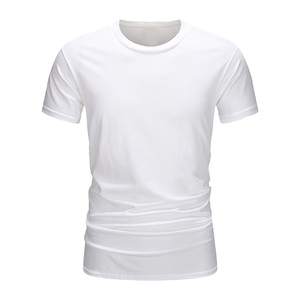 Classic <b>Heavyweight</b> Oversized Men's <b>T</b>-<b>Shirts</b> Short-Sleeved <b>White</b> Black Polos Print Summer Collection Solid Cotton Top Tees - Product Image 1