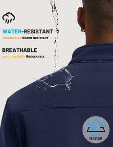 Chaqueta Cortavientos de Lona Impermeable, Transpirable y Ecológica para Actividades al Aire Libre, Resistente al Viento, de Secado Rápido, con Interior Térmico - Product Image 4