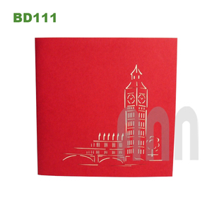 Cartes de vœux 3D faites à la main de haute qualité, motif grand monument, paysage de la Grande-Boucle, style japonais, fournitures de décoration pour Thanksgiving ANN - Product Image 1