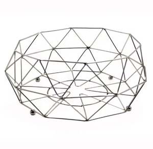 Wholesale Bulk Matt Black Iron Stylish Wire Bowl Fruit Bowl for <b>Table</b> <b>Top</b> Decoration Handmade Customized - Product Image 2
