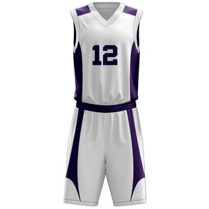 Venta al por mayor ropa deportiva con logotipo personalizado impreso uniformes de baloncesto transpirable cómodo tela hombres uniformes de baloncesto - Product Image 2