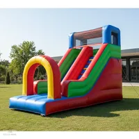 Grand toboggan gonflable d'extérieur pour enfants, château gonflable portable, aire de jeux