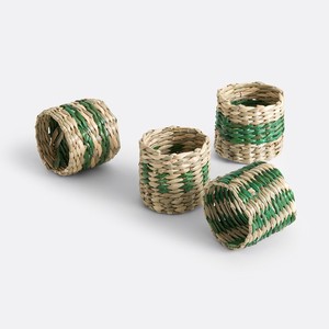 Anillos de Servilleta de Pasto Marino para Decoración de Mesa en Eventos de Boda, Anillos de Servilleta de Tela de Pasto Marino Tejidos a Mano - Product Image 3