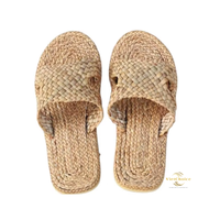 Sandalias de cuña para mujer VIETCHOICE Phoebe Peep Toe, ligeras, beige, de jacinto de agua vintage, para primavera/verano, para exteriores