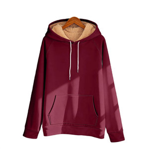 เสื้อฮู้ดผู้ชายแขนยาวผ้าฝ้ายผสมขนแกะน้ำหนักเบาแฟชั่นทรงปกติ - Product Image 5