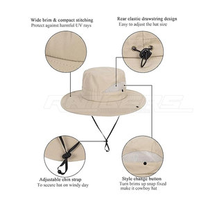 Chapeau de safari classique, chapeau de voyage à large bord, coupe confortable pour les aventures en plein air et la protection solaire - Product Image 5