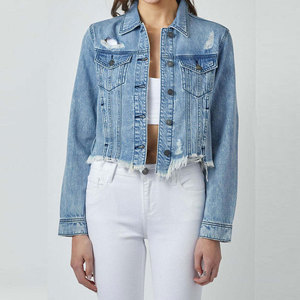 Premium Quality Women Jeans <b>Jacket</b> Custom Logo Comfortable Casual Wear Women Jeans <b>Jacket</b> For Online Sale - Product Image 3