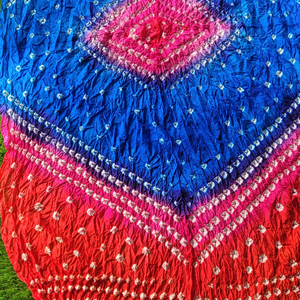 Lori Creation Trendy Jaipuri Bandhani/Bandhej Art Silk Suit Tie-Dye Bhandej Dupatta with Gota Patti Traditional Scarves & <b>Shawls</b> - Product Image 1