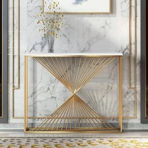 Tables élégantes en métal avec dessus en verre, pour la maison, l'hôtel, la Table de Restaurant, meubles en fer argenté, Center de thé, Tables à café - Product Image 5