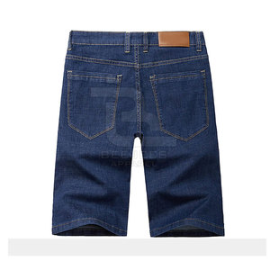 Nuevo estilo hecho a medida 100% algodón Casual Jeans Shorts Color sólido transpirable secado rápido hecho en Pakistán para hombres logotipo personalizado - Product Image 2