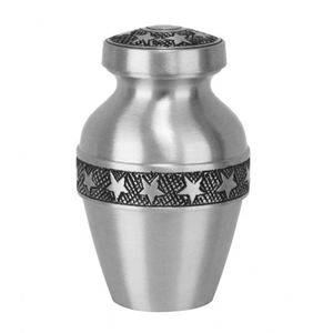 Elegant Three-Band Infant Cremation Metal Urn <b>Memorial</b> Keepsake for <b>Baby's</b> Ashes Infants' Funeral Supplies - Product Image 5