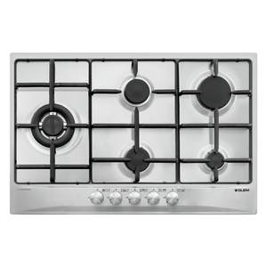 Inox 5-Zone Gas Hob GT85TIX (75cm) for Enhanced Cooking Experience - Product Image 1