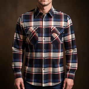 Camisa de Trabajo Craftland Talla L a Cuadros Negra/Azul/Azul Marino/Roja - Product Image 3