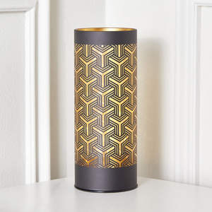 Portavelas Votivo de Hierro Bicolor Personalizado, Diseño de Linterna Calada, Cilíndrico, Hecho a Mano, con Troquelado e Impresión, Decoración del Hogar - Product Image 2