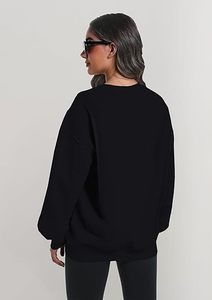 Sudadera de cuello alto para mujer Jersey informal de gran tamaño con ajuste cómodo Suelto - Product Image 4