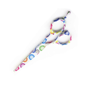 Fancy Paper Color Coated Hair Cutting Tijeras de peluquero Reposapiés ajustable Tijeras de salón de acero inoxidable - Product Image 3