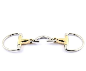Mors de cheval en acier inoxydable de haute qualité avec anneau en D, respirant et confortable, pendentif en métal or/argent, cadeau équestre - Product Image 3