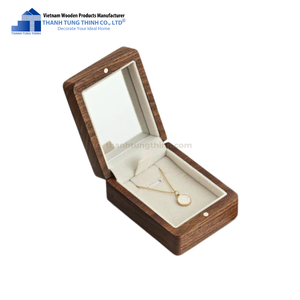 Boîte à bijoux en bois de qualité supérieure, best-seller, boîte cadeau personnalisée, boîte d'emballage d'usine, fabriquée au Vietnam - Product Image 1