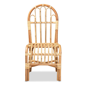 Lightweight Boho Dining <b>Chair</b> Natural <b>Rattan</b> Handmade with Traditional Design for Indoor and <b>Outdoor</b> Home Use - Product Image 2