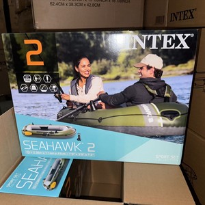 Venta al por Mayor de Fábrica, Bote Inflable de PVC INTEX 66332CC <span class=keywords><strong>SEAHAWK</strong></span> para 2 Personas, Plegable, Duradero y Ecológico para Esquí Acuático y Actividades al Aire Libre - Product Image 2