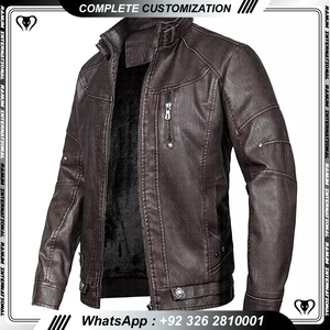 High Quality <b>Men's</b> <b>Leather</b> <b>Jacket</b> Distressed <b>Brown</b> Motorcycle <b>Leather</b> <b>Jacket</b> - Product Image 5