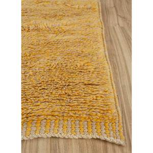 Tapis en laine noués à la main Zuri, rayures rouges et oranges, motifs abstraits et de couloir, rectangulaire 9x12 pour entrée et salon Pae-4509 - Product Image 4