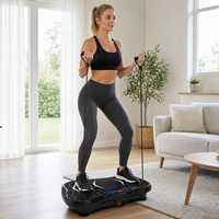 Plateforme vibrante d'exercice pour la maison avec télécommande, écran LED et bandes de résistance détachables