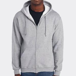 Tri-blend Fleece Zipper Hoodies Hooded Heavy Weight Fleece Slim Fit Sized Men Hoodies - Product Image 3