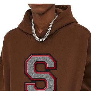 Sweat-shirts pour hommes en chenille brodée, 100% coton, manches longues, anti-rides, qualité supérieure, écologiques, vêtements décontractés pour l'hiver - Product Image 3