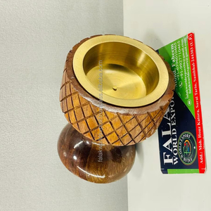 Nuevo Quemador de Incienso de Madera Natural Hecho a Mano, Ecológico, para Uso Religioso, Incienso Tradicional de Sándalo, Falak World - Product Image 1