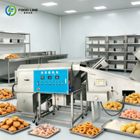 Machine automatique de panification et d'enrobage de filets de poisson
