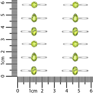 Bisel de piedras preciosas de peridoto Natural de Plata de Ley 925, ajuste hecho a mano, regalo de boda minimalista clásico, joyería de anillo apilable para ella - Product Image 6