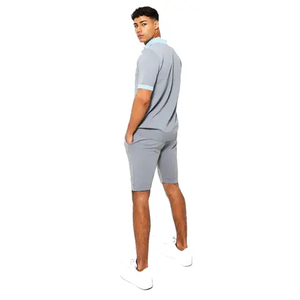 Conjunto de pantalones cortos de maternidad de verano para hombre de proveedor de fábrica, chándal de manga corta de algodón orgánico 100% de secado rápido, logotipo personalizable - Product Image 5