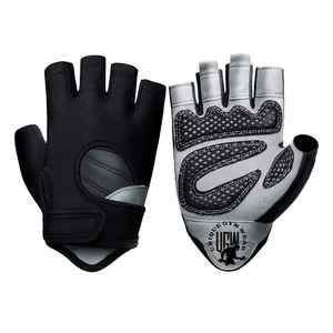 UNIQUE GYM WEAR Guantes de Cuero para Levantamiento de Pesas con Correa Ajustable para la Muñeca, Transpirables, Ligeros, Unisex - Product Image 1