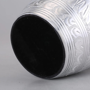 Urne funéraire en aluminium pour cendres humaines adultes, souvenir commémoratif, sépulture, récipient de rangement pour cendres avec couvercle sécurisé - Product Image 3