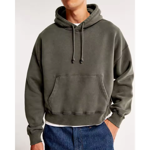 Sweat à capuche ample en molleton de haute qualité 500 g/m², en tissu éponge français 100 % coton, surdimensionné, lourd, pour homme - Product Image 1