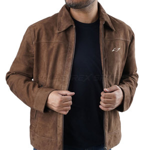 Custom Design <b>Men</b> <b>Suede</b> <b>Jacket</b> Premium Casual Street Wear Eco-Friendly Quick Dry Breathable Winter <b>Jacket</b> Zipper Front for - Product Image 2