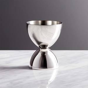 Mesure de barre de marteau 25/50 ml-Double tasse à mesurer en acier inoxydable vintage avec accessoires de barre de poignée Outils de barre de jigger de qualité supérieure - Product Image 3