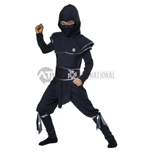 소년 닌자 전사 중형 맞춤형 고품질 무술 맞춤형 닌자 슈트 남자를위한 실제 닌자 유니폼