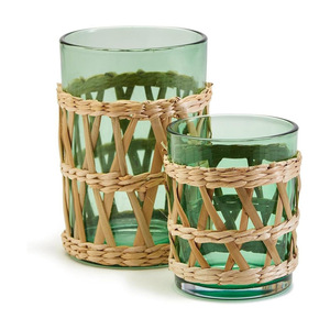 Portavasos tejido a mano, protector de cubierta de taza, precio al por mayor, envoltura de algas marinas naturales para tazas de Vietnam - Product Image 2