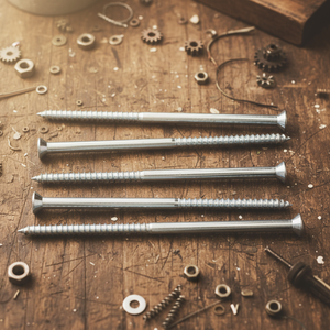 Vis à bois à tête fraisée en acier au carbone de marque PDC, filetage grossier, filetage partiel, finition oxyde noir, métrique/pouce, classe 4, haute résistance - Product Image 1