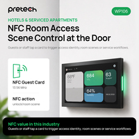 Panel Táctil Inteligente Android de 10 Pulgadas para Control de Habitaciones, Barra de Luz RGB Opcional, NFC, PoE, Ethernet, Pantalla