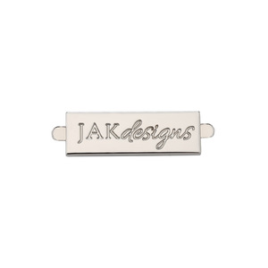 Custom Zinc Alloy Logo Luggage Tag Card <b>Holder</b> Insert <b>Badge</b> Electroplated Paint Finish Hardware - Product Image 3