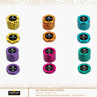 Dal Negro 14g Casino-Qualität Pokerchips aus Ton Luxus 43mm Keramik Durchmesser Benutzerdefiniertes Logo Farbe Monte Carlo Stil 10g Gewicht