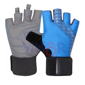 Guantes de Piel y Goma Personalizados para Levantamiento de Pesas, para Hombres y Mujeres, Guantes de Gimnasio para Entrenamiento con Pesas, Equipo de Fitness - Product Image 3