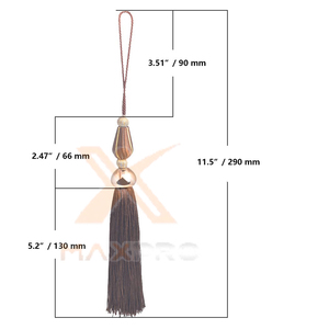 Glands de cérémonie sur mesure, best-sellers, en polyester/nylon, haute qualité, faible MOQ, couleur unie - Product Image 2